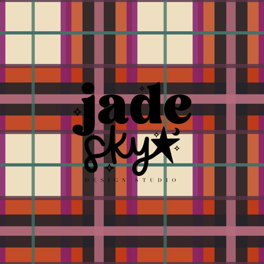 Vintage Halloween Plaid