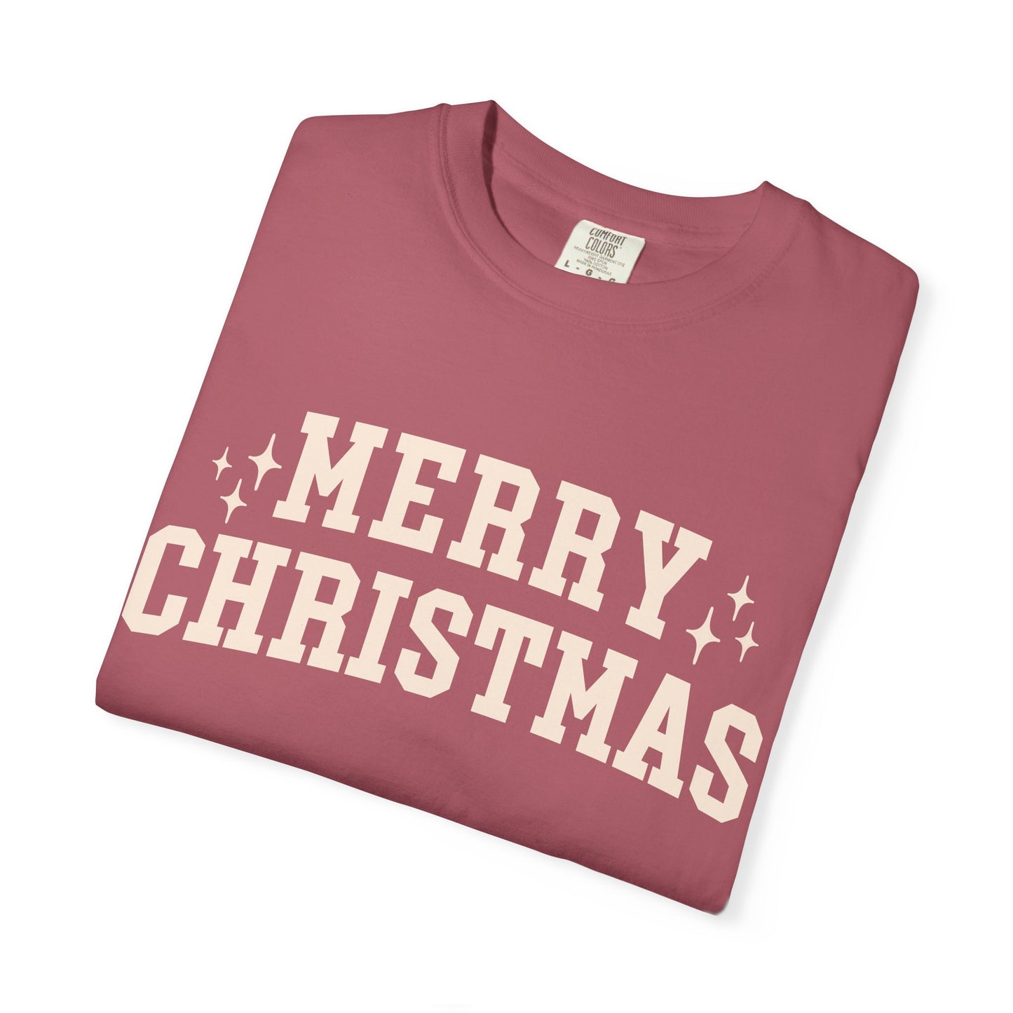 Merry Christmas Comfort Colors Tee