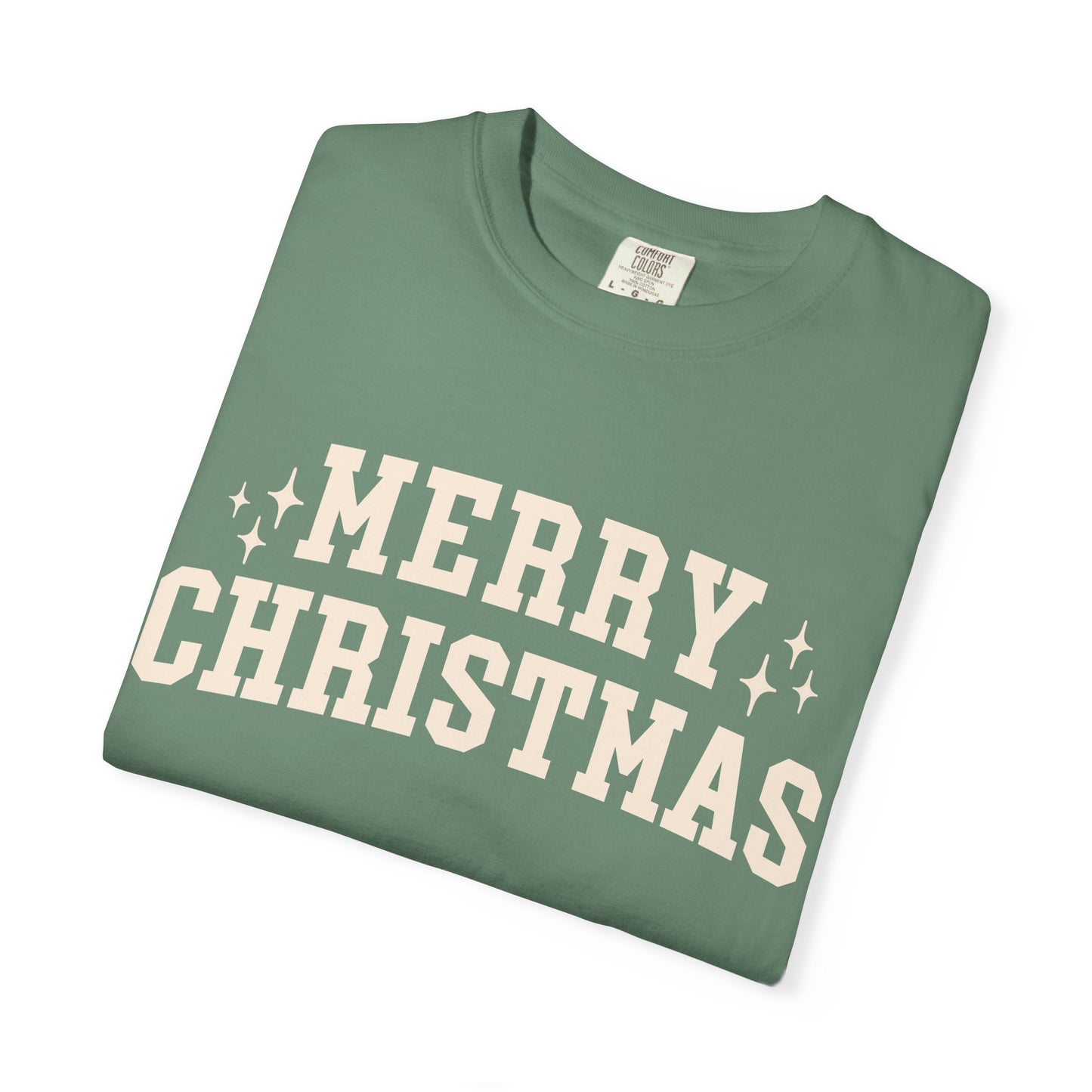 Merry Christmas Comfort Colors Tee