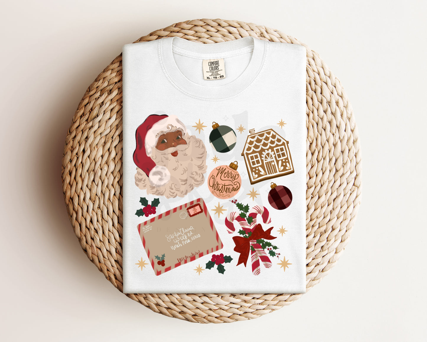 Vintage Christmas Mashup PNG (Skin tone 2)