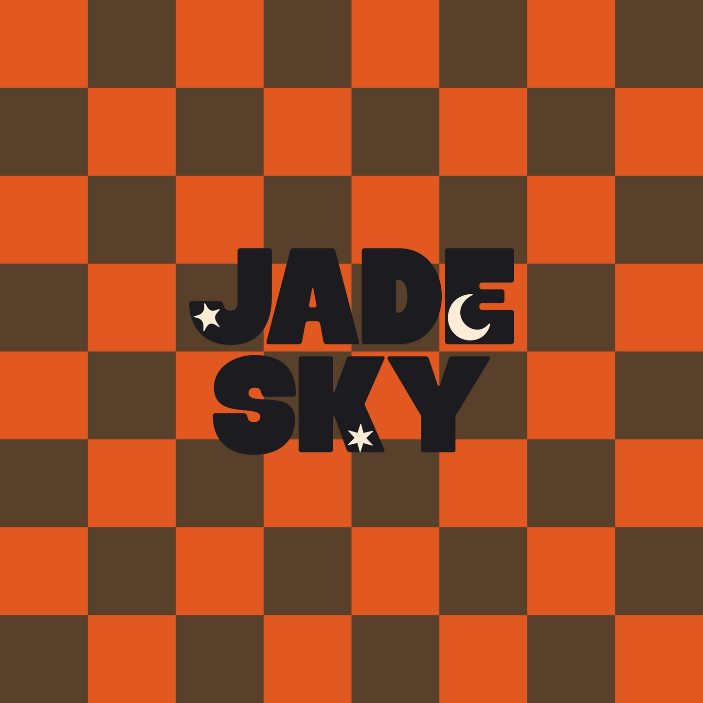 Halloween Checks (orange + brown)