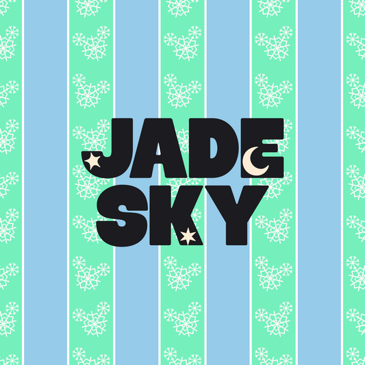 Mouse Snowflake Stripes Green
