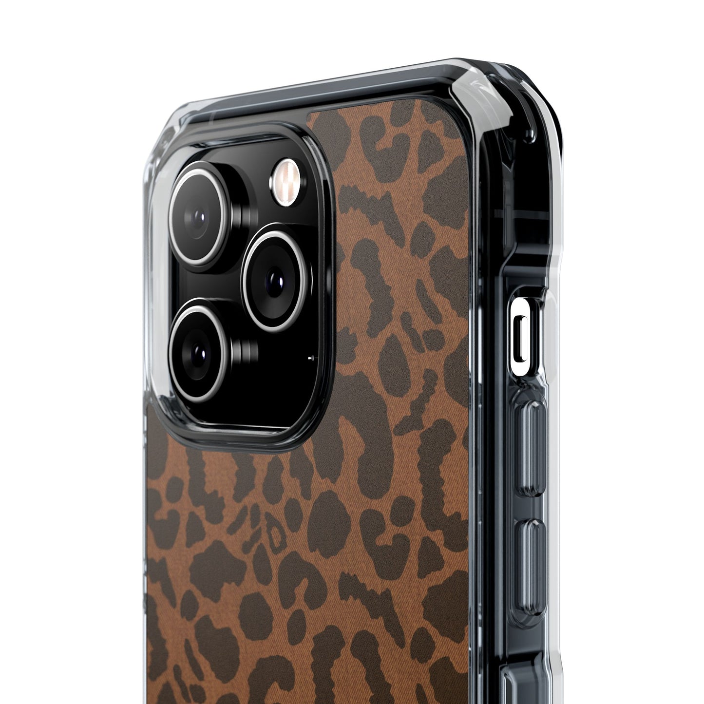 Cheetah Denim Magnetic Clear Impact Case