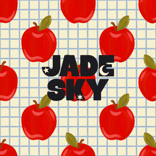 School Apples Blue