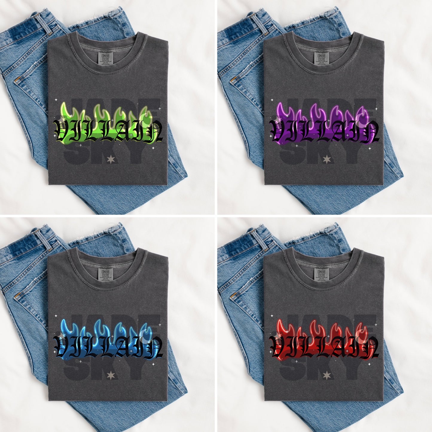 Villain PNG bundle of 4
