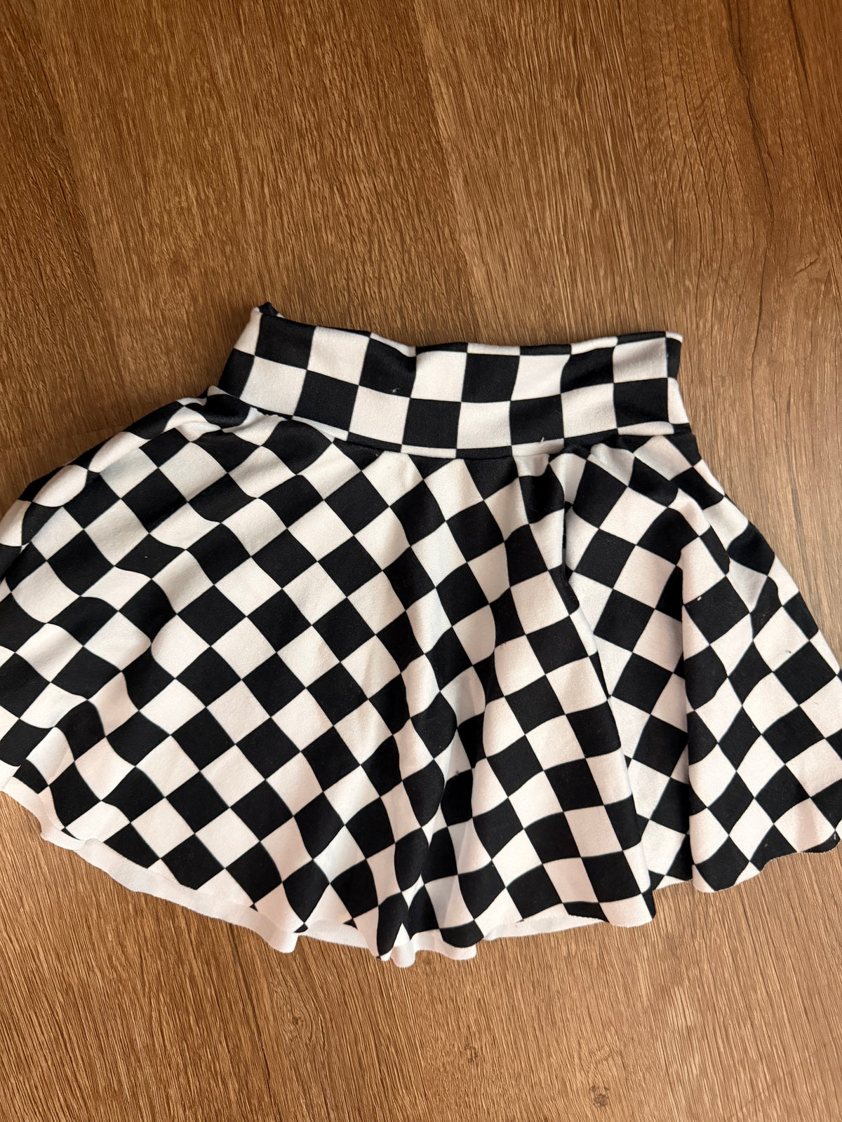 2/3t checkered skirt