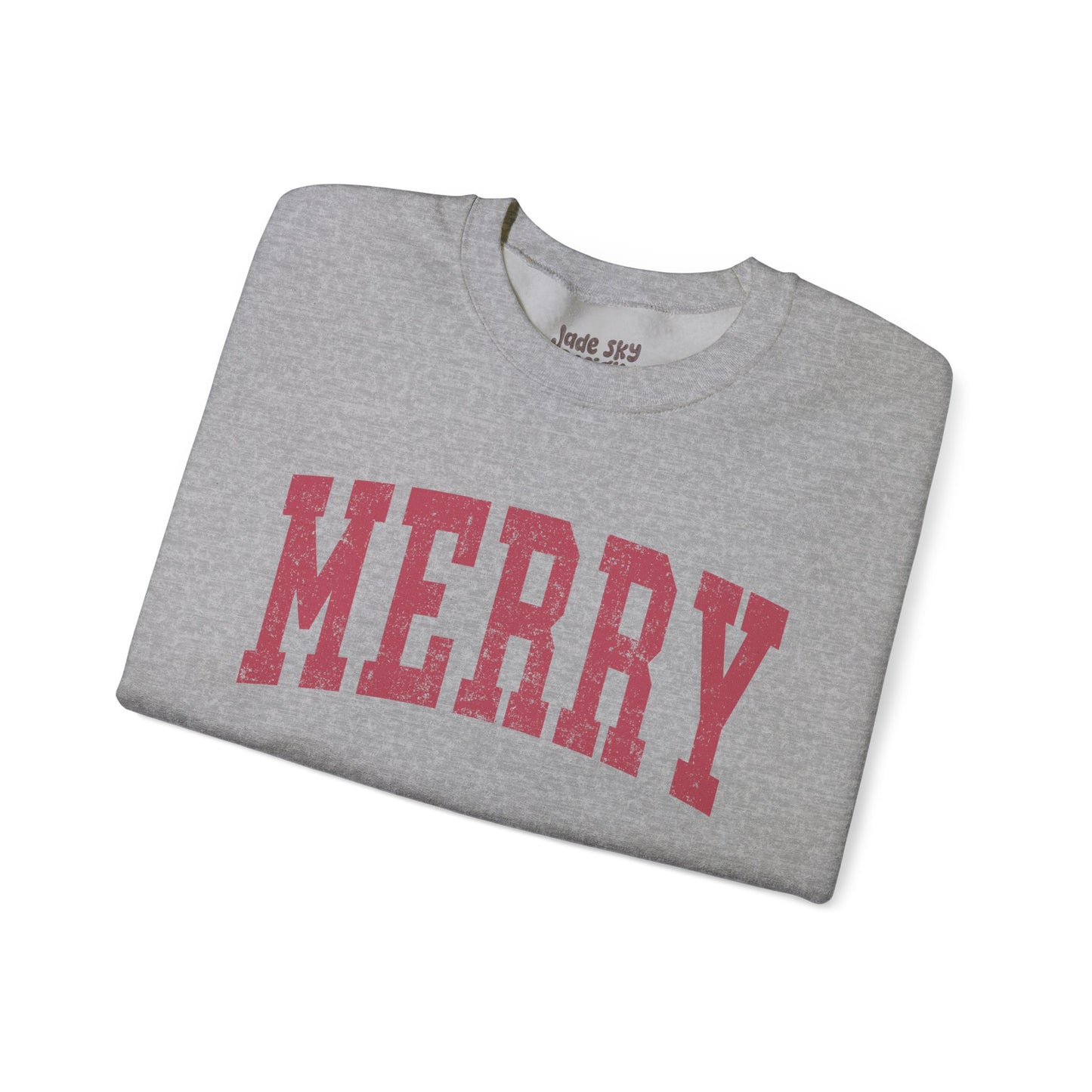 Merry Crewneck Sweatshirt (Red Lettering)