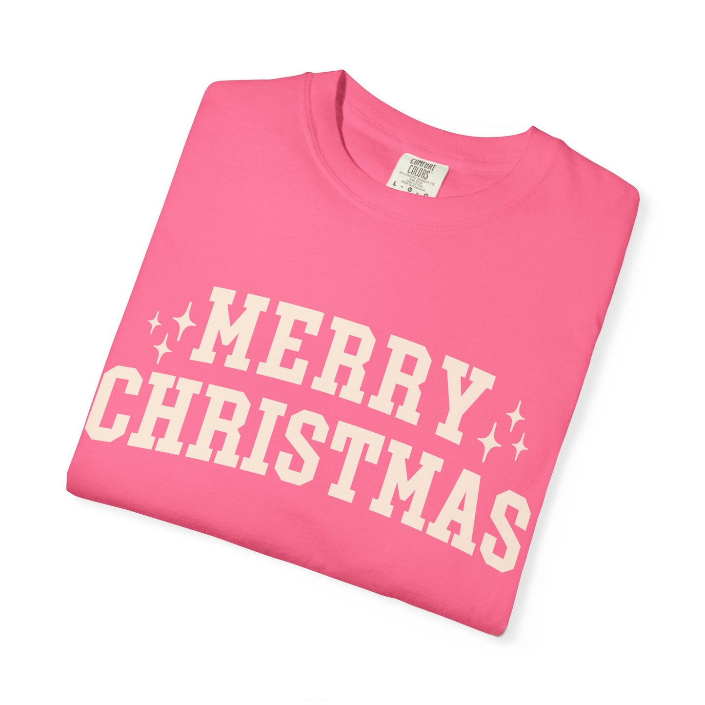 Merry Christmas Comfort Colors Tee