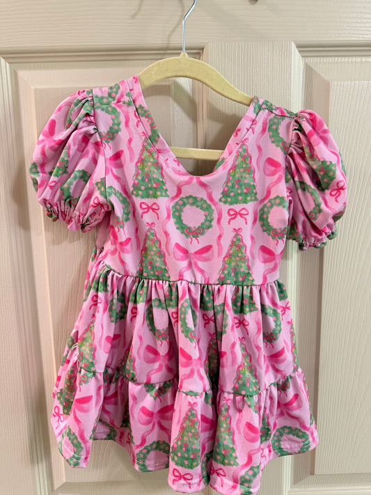 5t Pink Christmas top