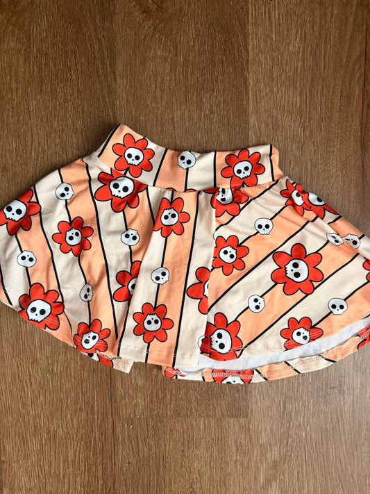 2/3t Skull flower Skirt