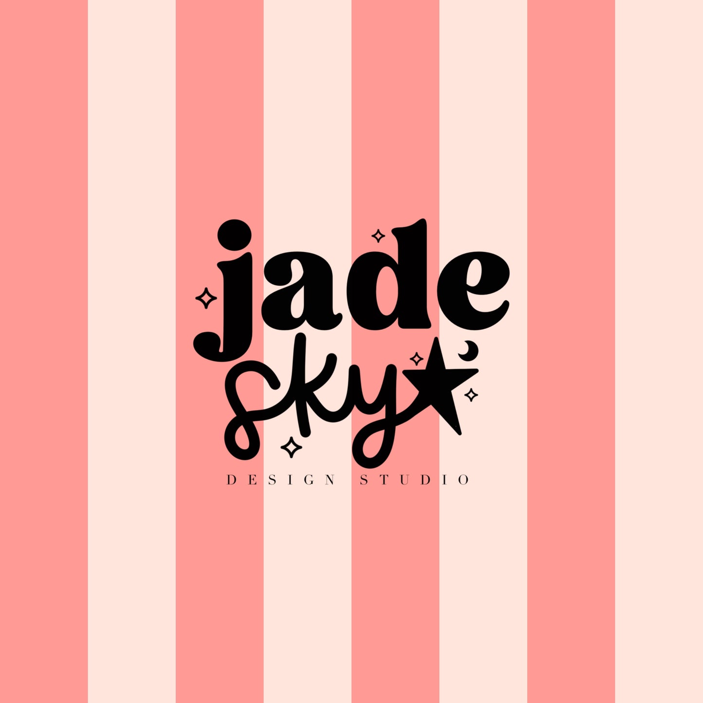 Peach bows + polka dots + stripes