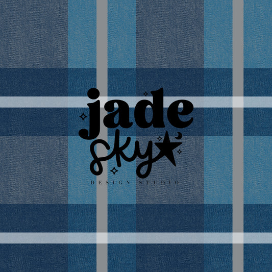 Detroit flannel seamless pattern