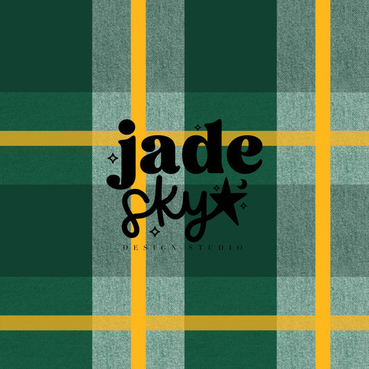 Green Bay flannel seamless pattern