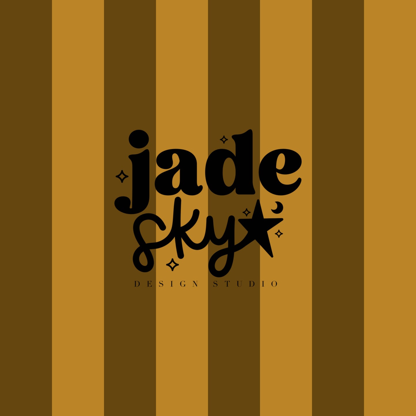 Gold/Brass stripes + smiley duo