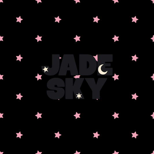 Pink/Black stars