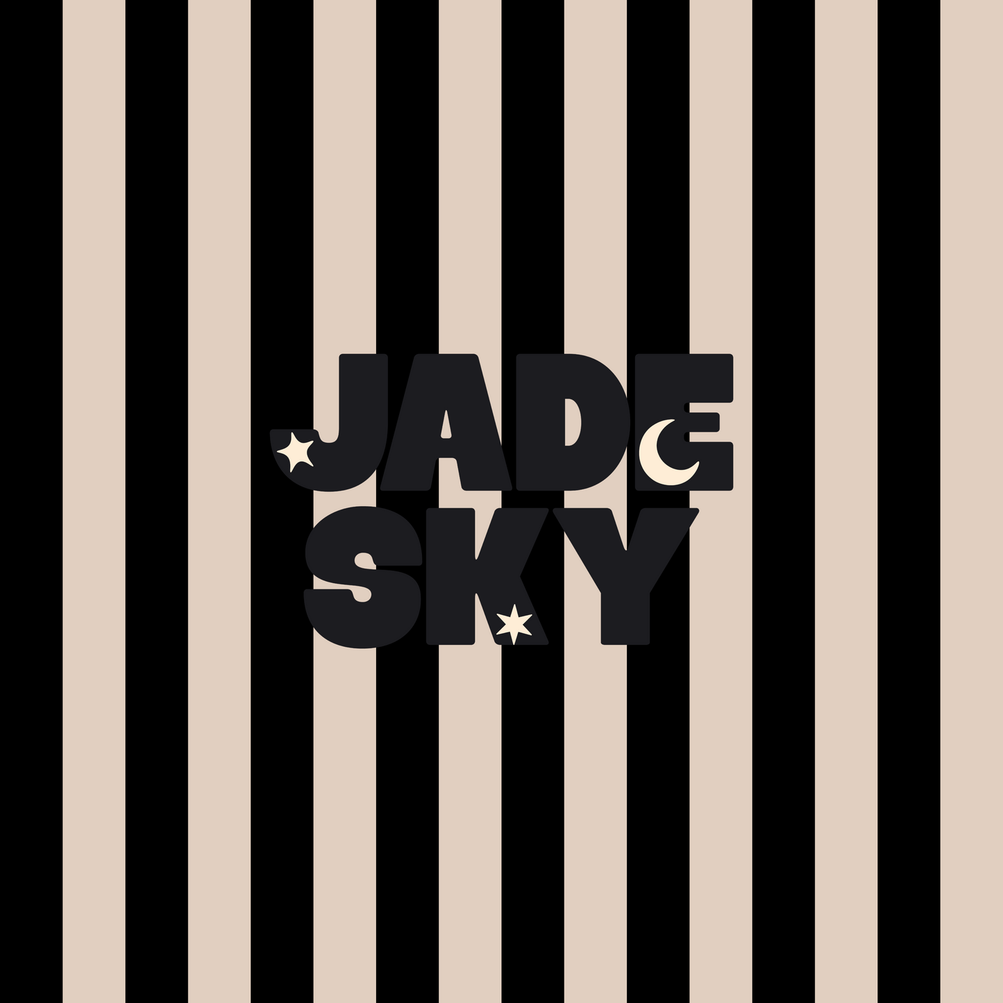 Black + Cream Stripes (Halloween quilt coord)