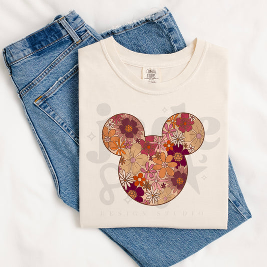 Floral Mouse PNG