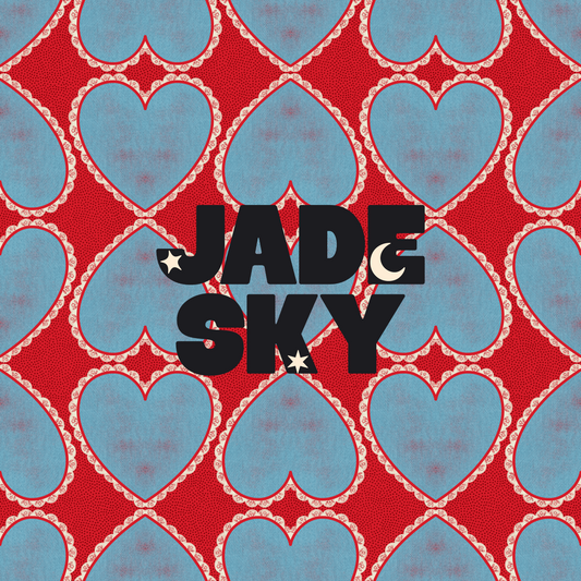 Vintage Americana Bandana Denim Hearts