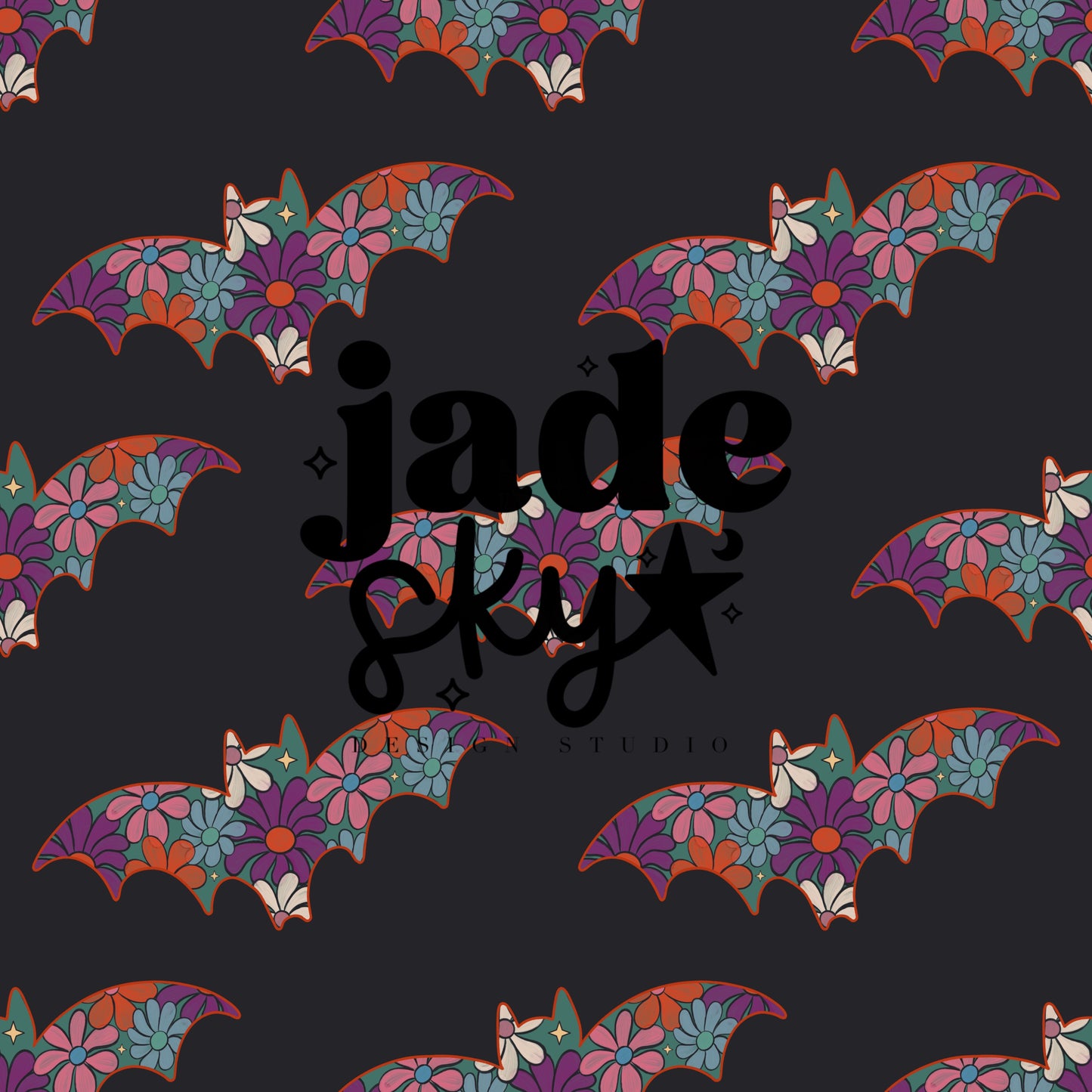 Vintage Floral Bats