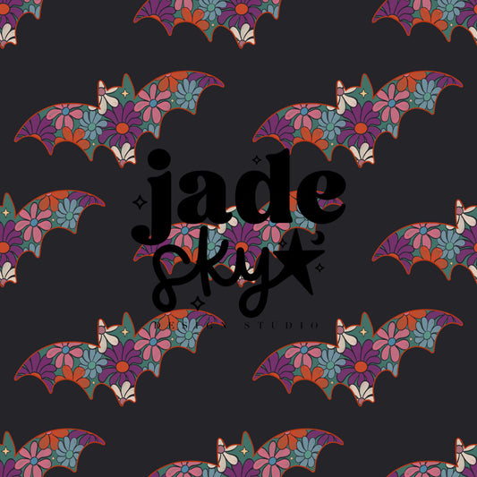 Vintage Floral Bats