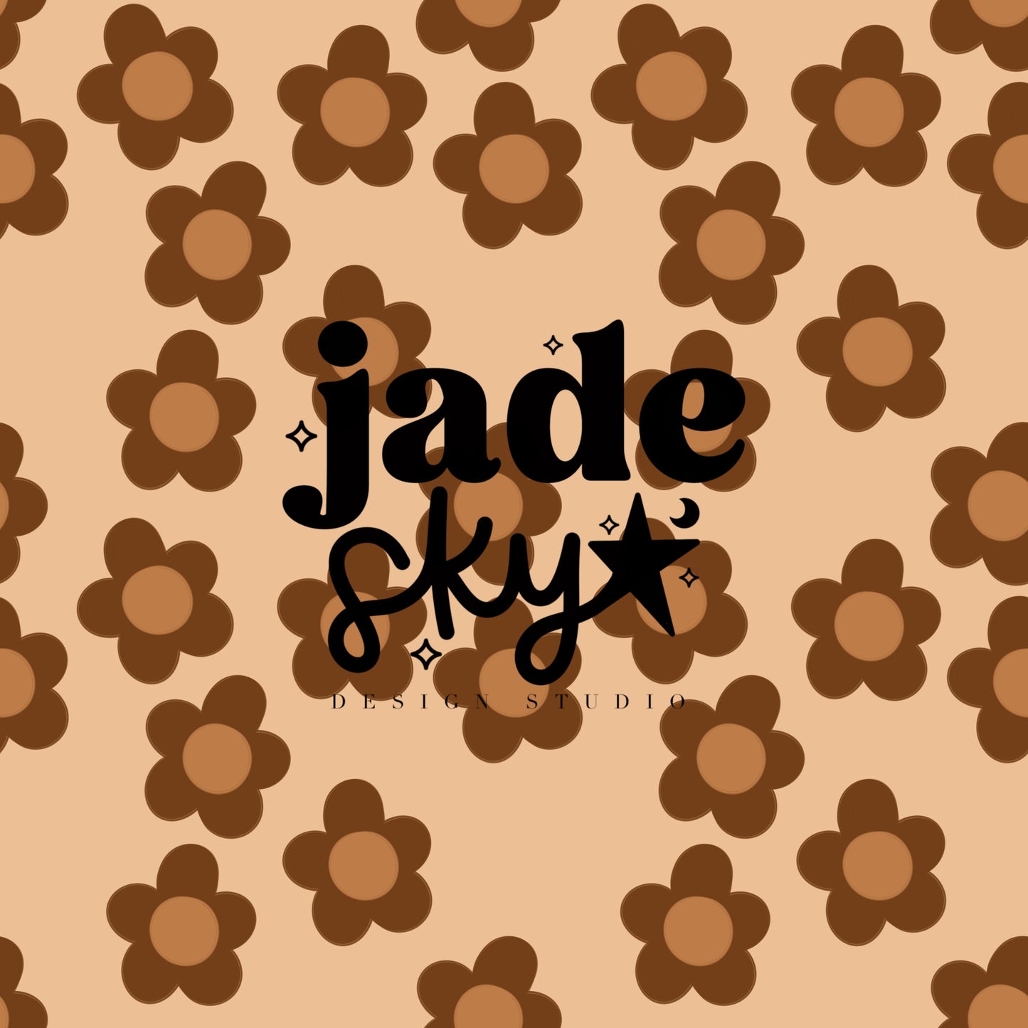 Cutesy floral (caramel latte)