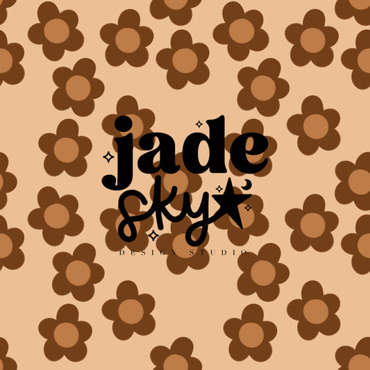 Cutesy floral (caramel latte)