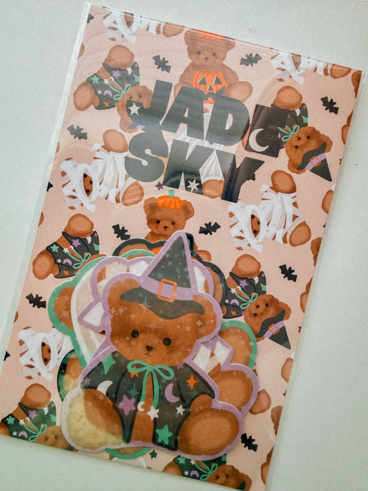 Halloween Teddies Sticker Pack