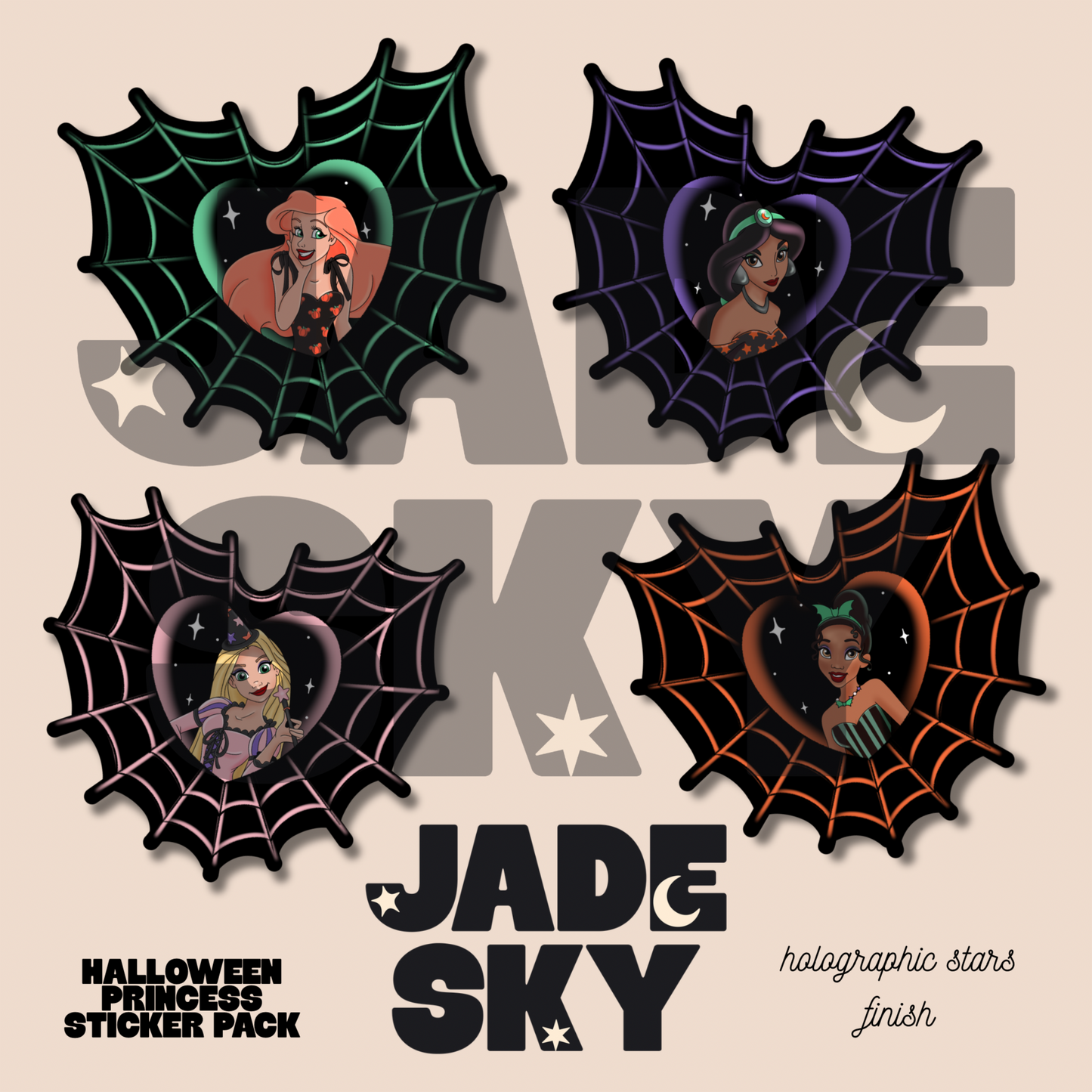 Halloween Princess Sticker Pack