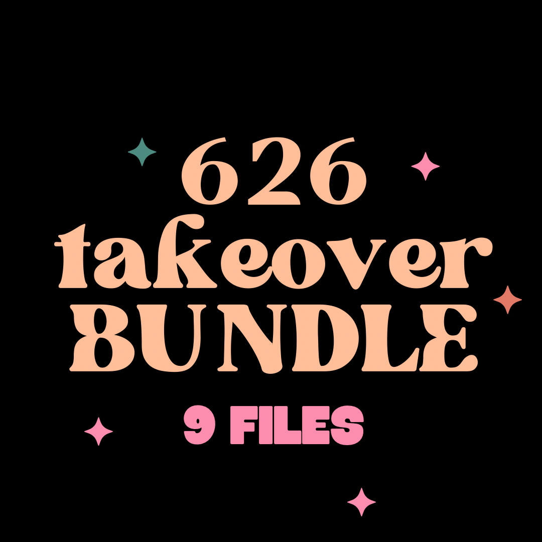 626 day BUNDLE OF 9 (will not restock)