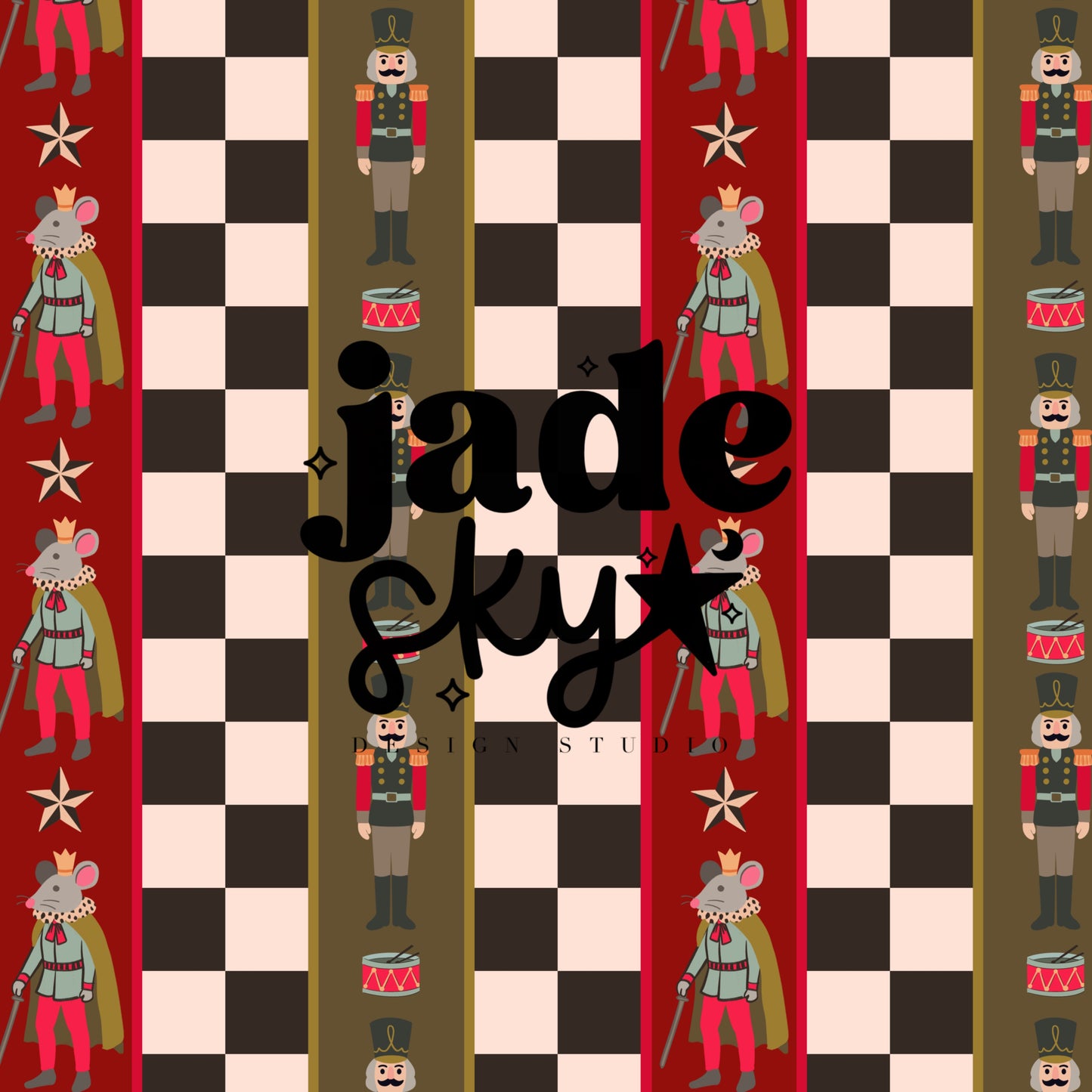 Nutcracker Checkered Stripes