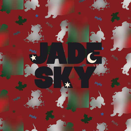 Dalmatian Christmas Red
