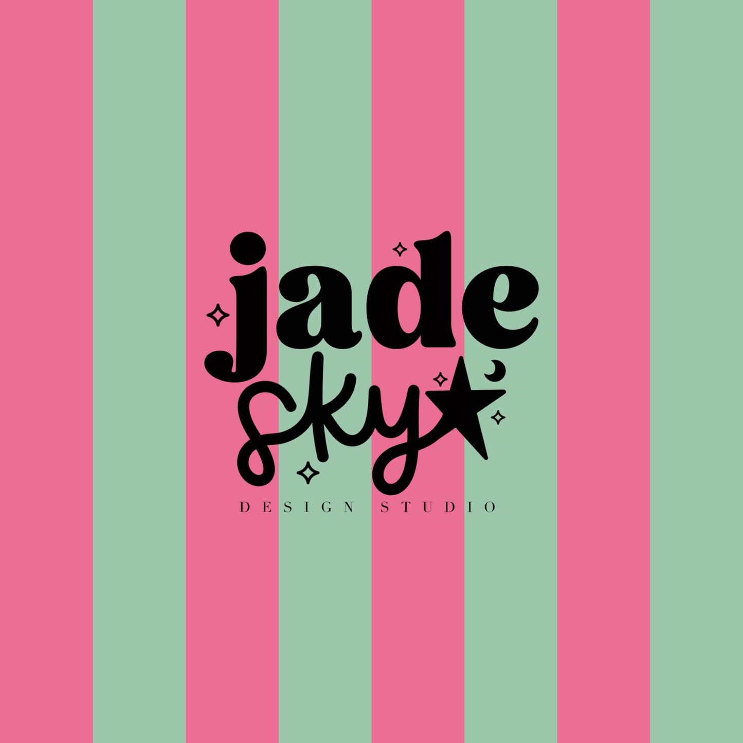 Mint/Strawberry stripes + smiley duo