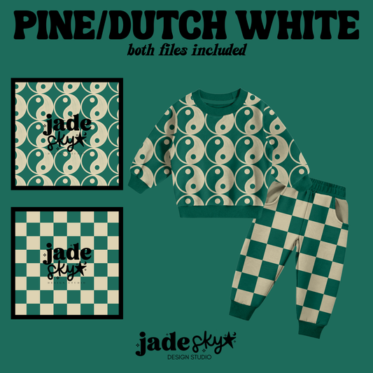 Pine/Dutch Checkered + Yin yang Duo