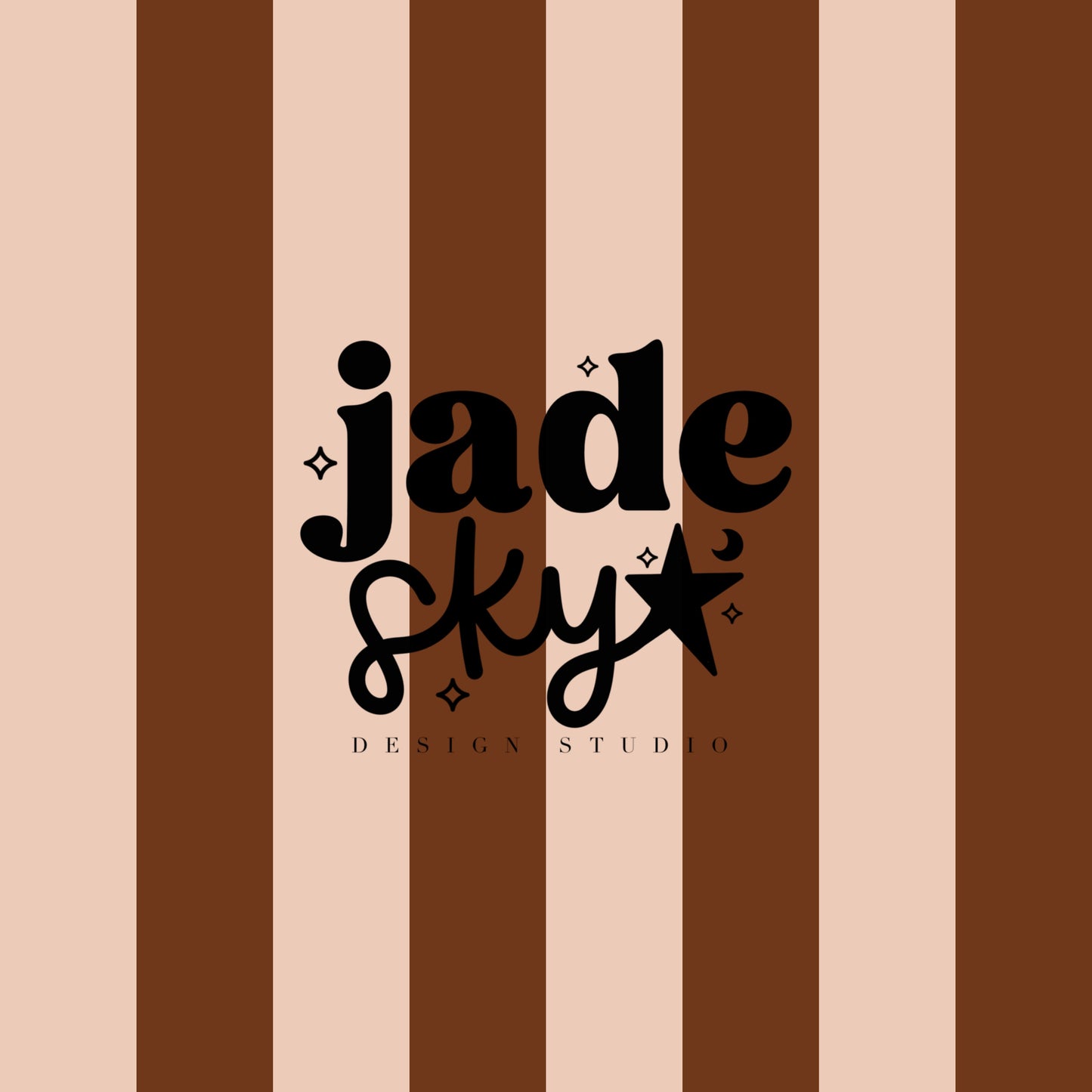 Coffee/cream stripes + smiley duo