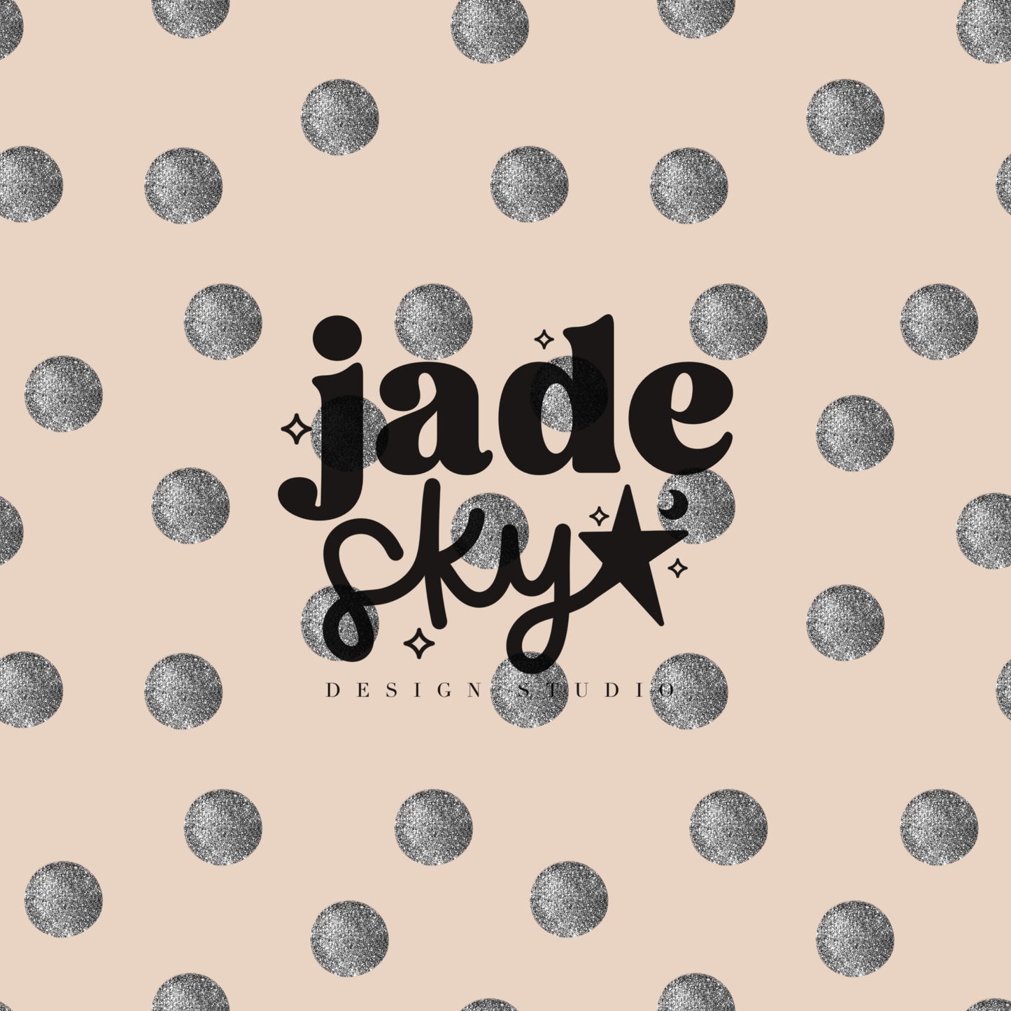 NYE glitter polka dots