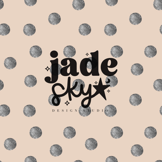NYE glitter polka dots