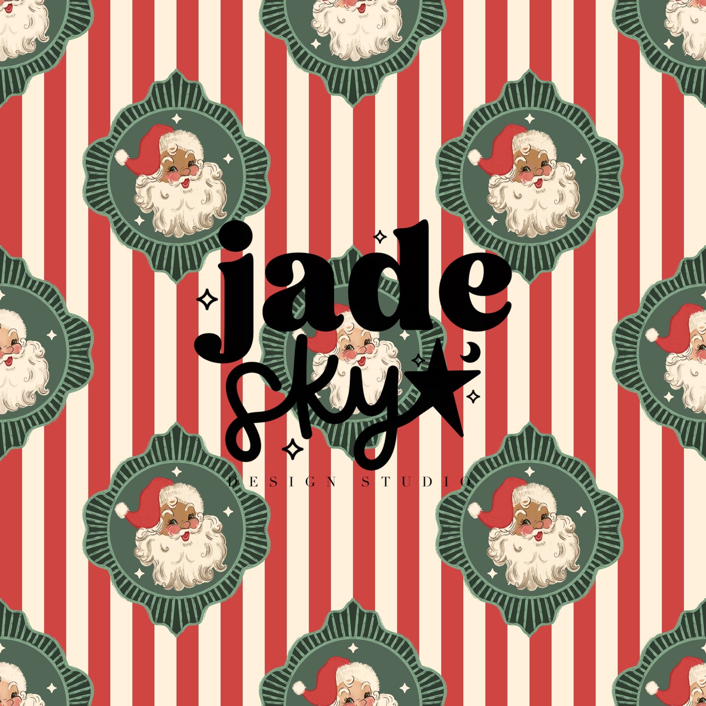 Vintage santa frames (No bows)