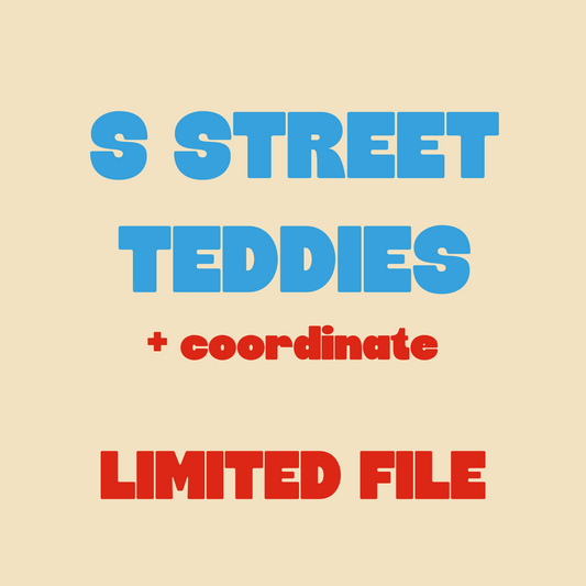 S STREET TEDDIES + COORDINATE (will not restock)