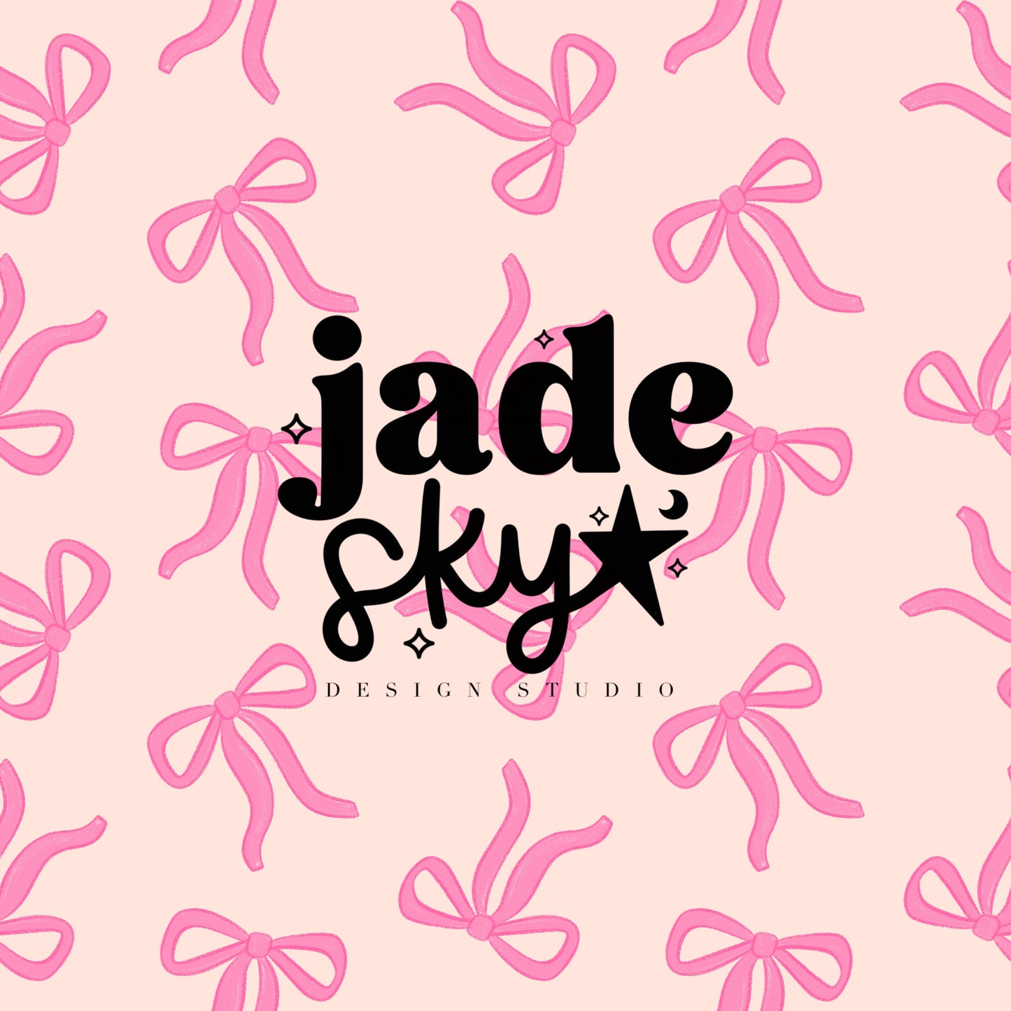 Pink bows + polka dots + stripes