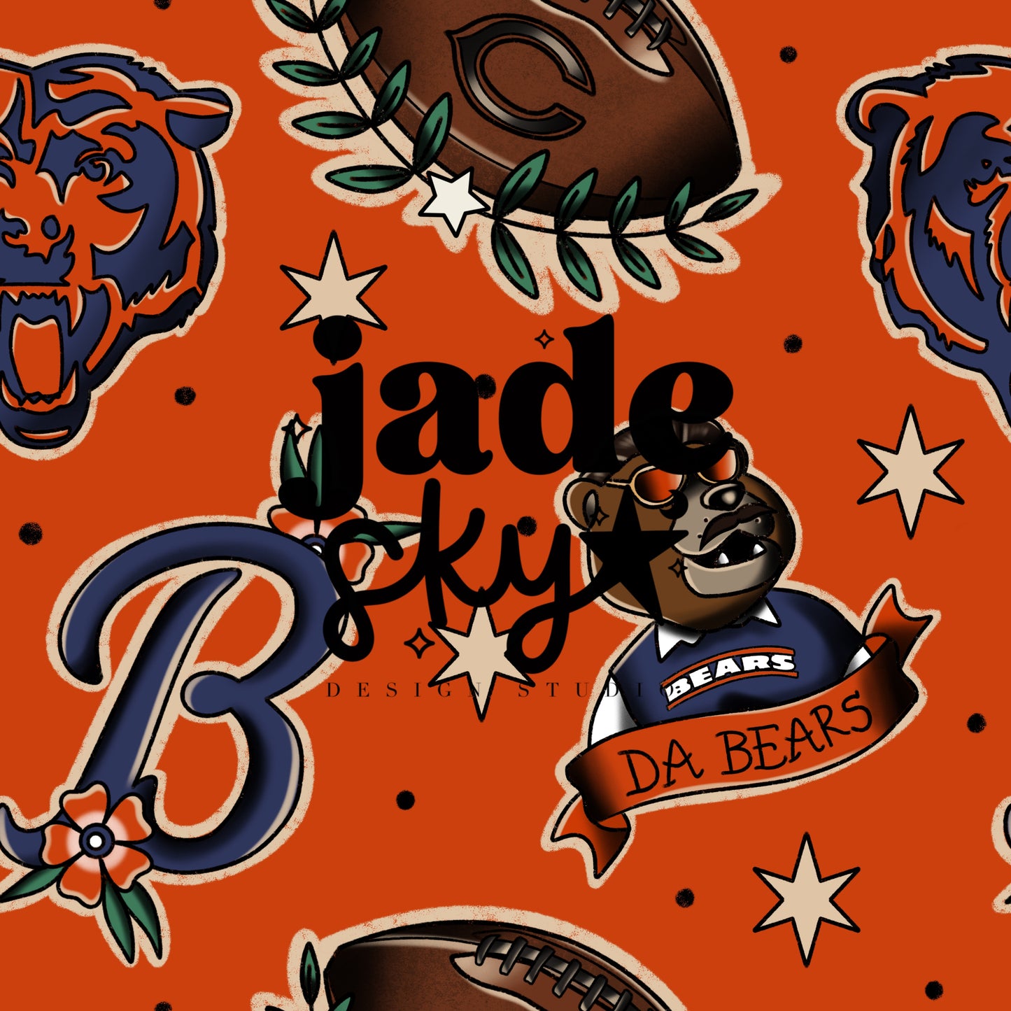 Bears Tats orange