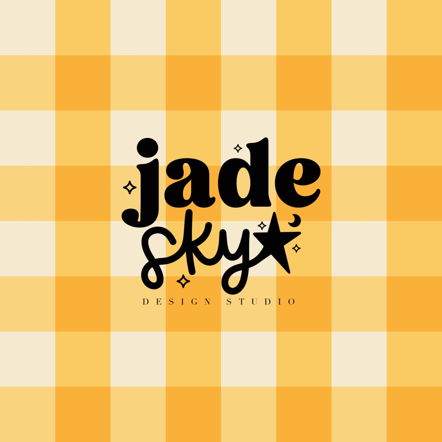 Spring yellow gingham