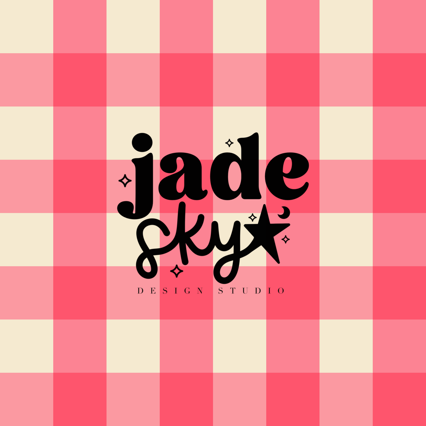 Spring pink gingham