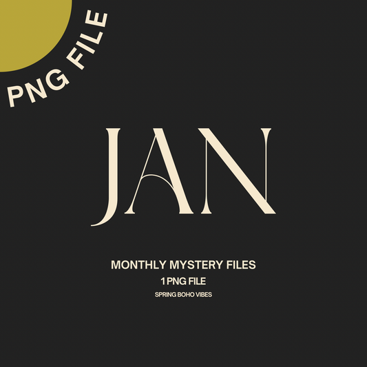 January Monthly Limited PNG File
